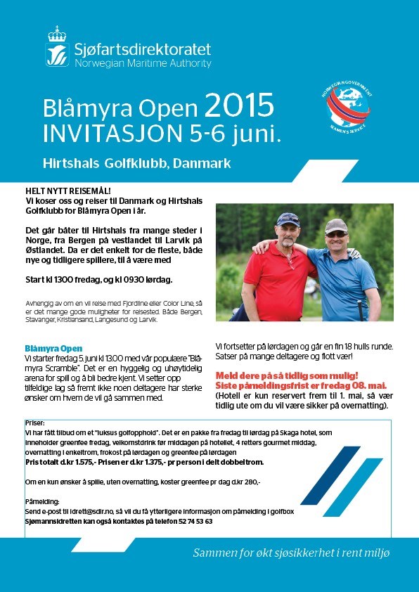 Invitasjon Blåmyra Open 2015