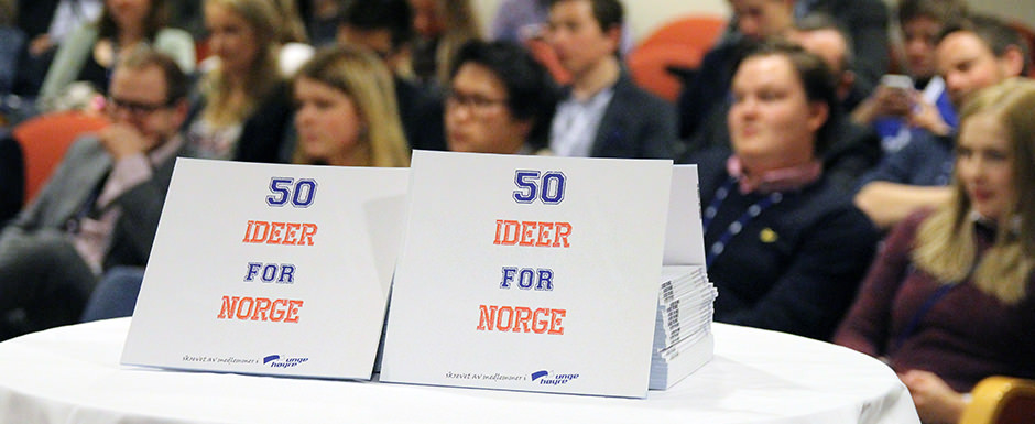 50 ideer for Norge | Unge Høyre