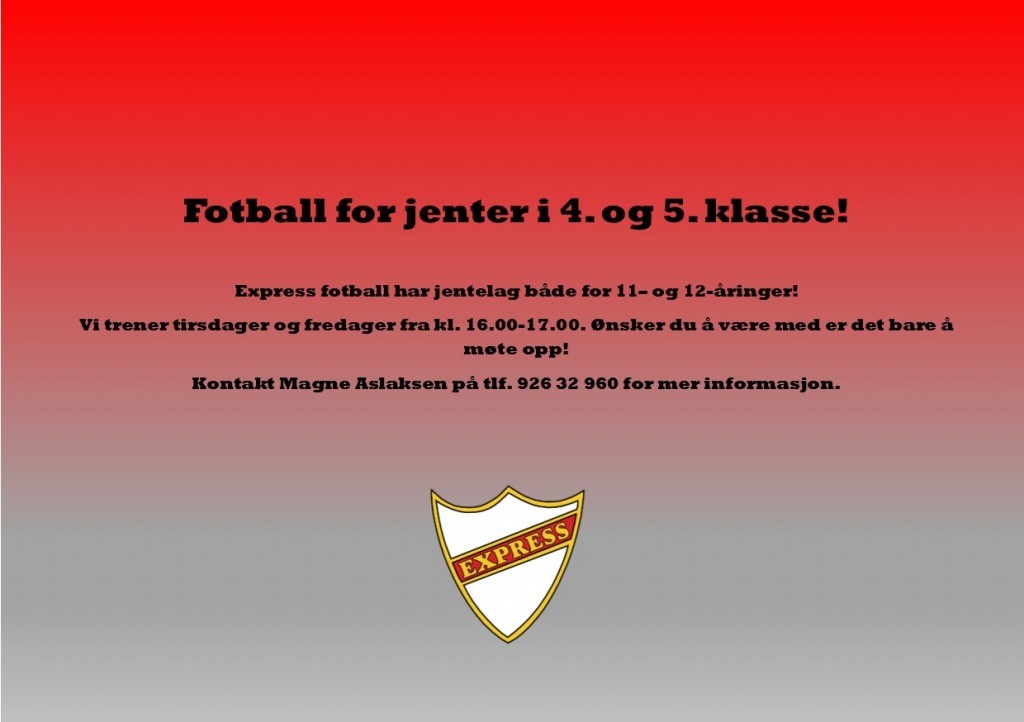 Flyer jentefotball