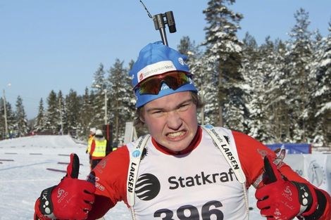 Jarle Midthjell Gjørven vann NM gull i 18 års klassa. Foto: Magne Hjelle