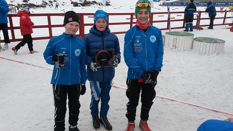 Sigurd, Oskar og Simon. Foto: Torstein Breivik