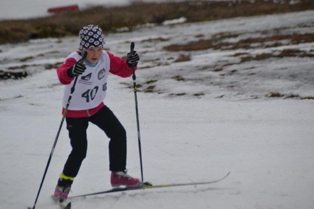 Inger Hjelmeset i fint driv. Foto: Margunn Hjelmeset