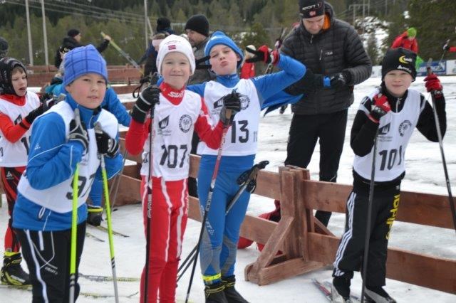 Preben Sunde, Eirik B. Sandbakk, Samuel Norlie og Elias D. Lødemel. Foto: Margunn Hjelmeset