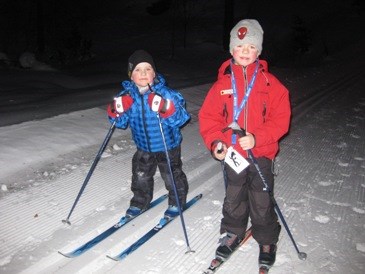 Barneidrettskulen på skitur til Spjelkebu. Foto: Margunn Hjelmeset
