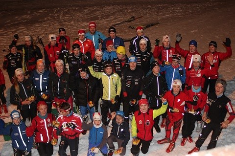 Fellestrening 3. januar. Foto: TSN