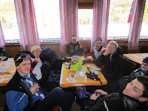 Løparar frå Nordfjord Team. Foto: Therese Dispen
