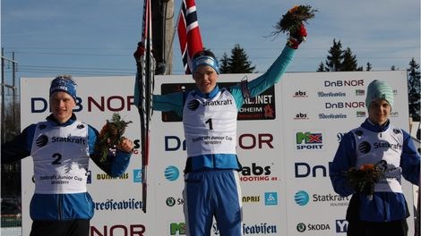 Lars Midthjell Gjørven vann 16 års under hovudlandsrennet i Trondheim. Foto: Sigbjørn Myklebust